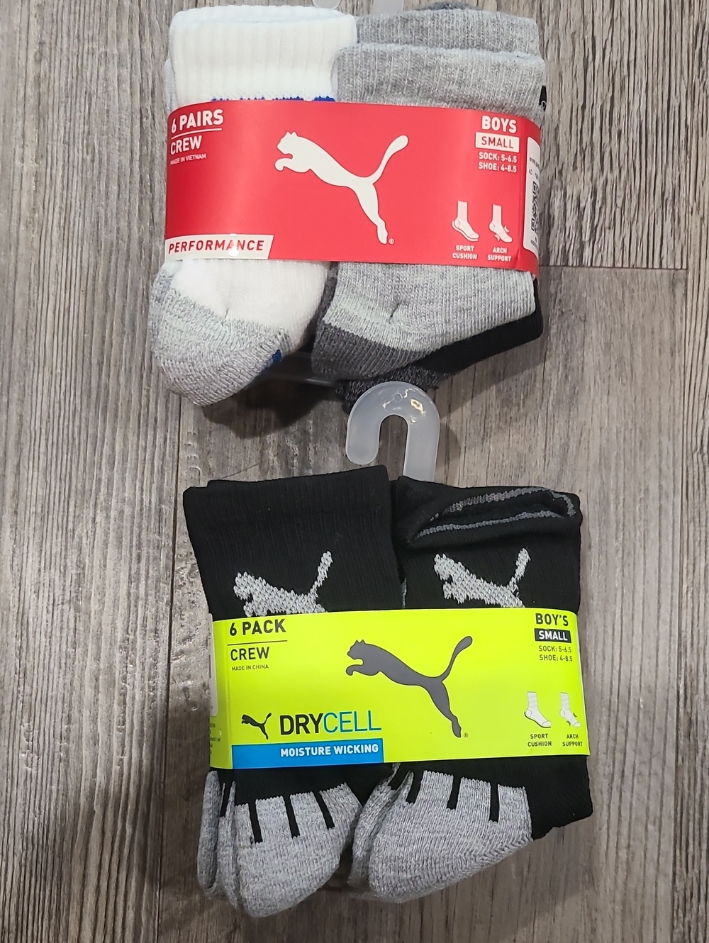 Puma Crew Socks 2 Packs, 12 Pairs of Socks